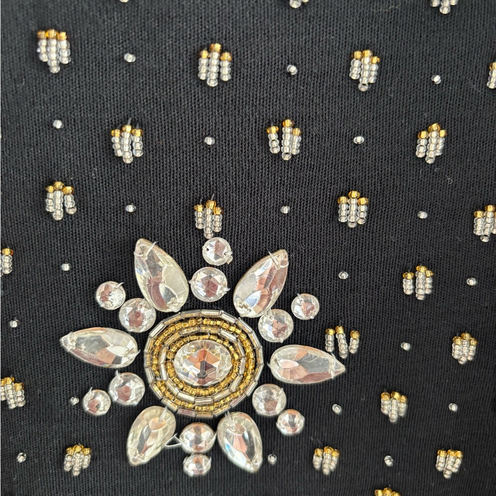 Adrienne Vittadini beaded blouse - Picture 4 of 10